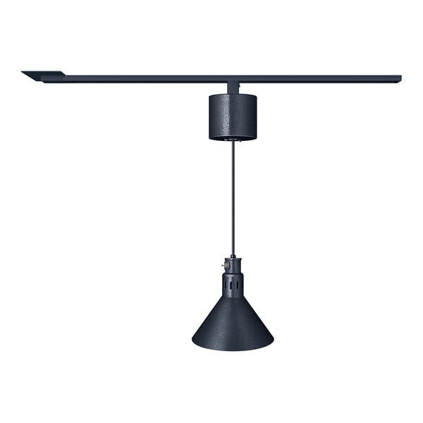 Hatco DL-775-RCTL Standard Retractable Cord Track-Mount Heat Lamp with Black Finish - 120V