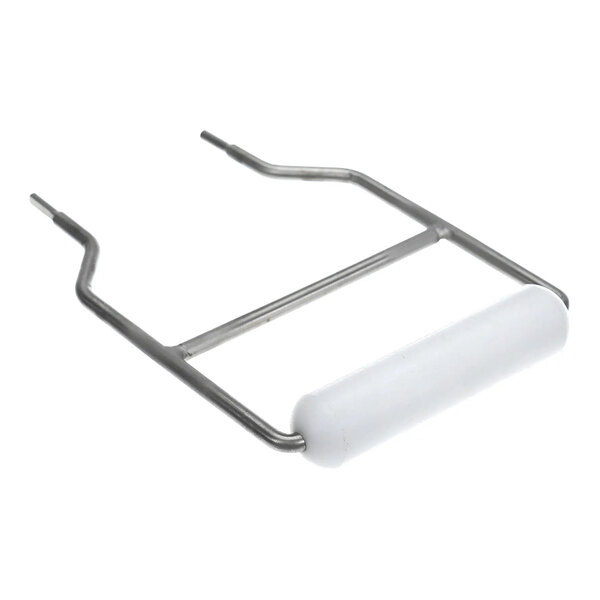 A metal safety handle with a white cylindrical grip, designed for use with FILTROX filtration equipment.