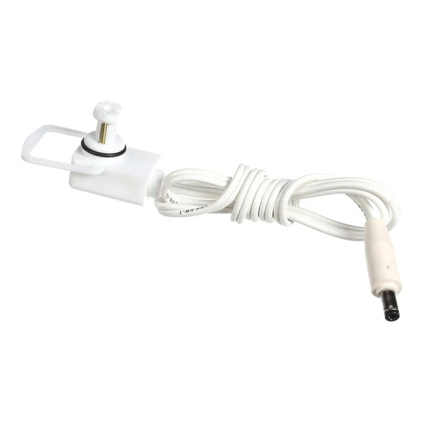 A white LED wiring harness with a connector and attached cable.