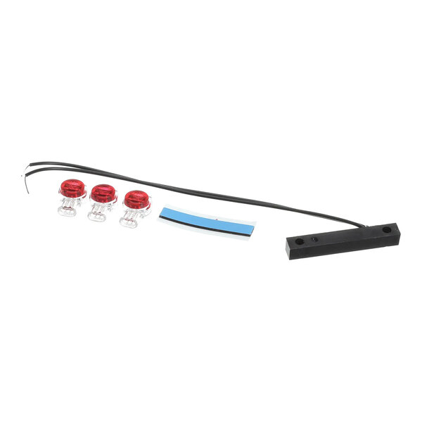 A replacement switch assembly kit for the Duke Clearview Day C, including a black switch component, three red connectors, and an adhesive strip.