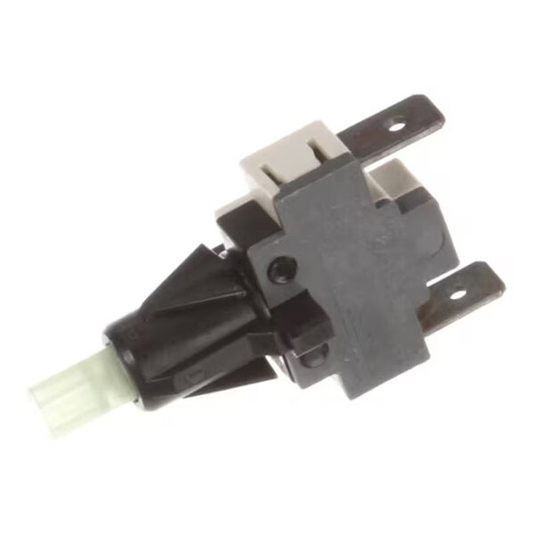 A gray Lamber 301008 pushbutton switch with a 30x30 mm size and UL certification.