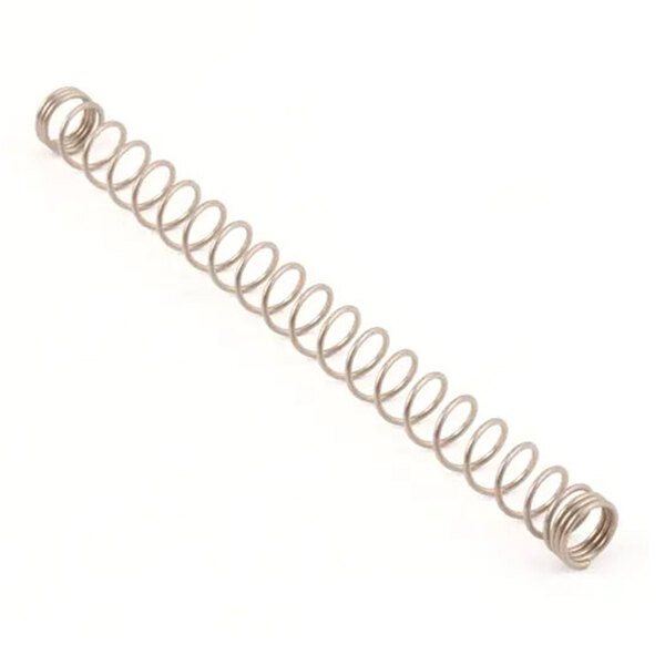 A metal coil spring.