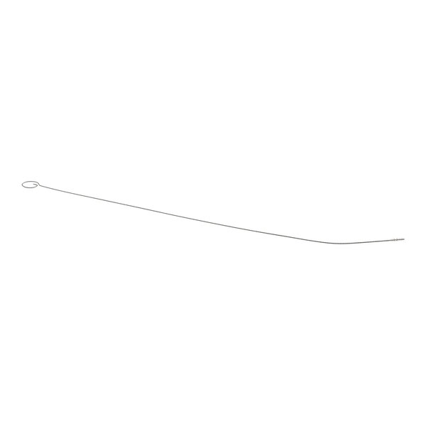 A thin, twisted-in-wire brush with a small loop handle and a narrow cleaning end.