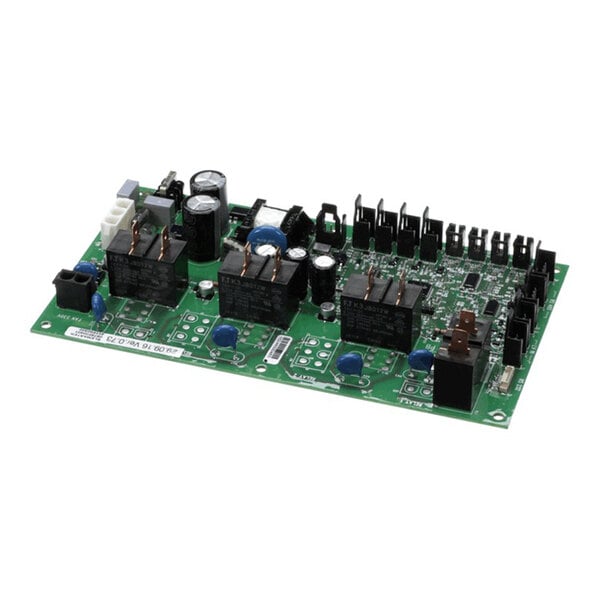 A green Electrolux Professional Sparta PCB (printed circuit board) with various electronic components mounted on it.
