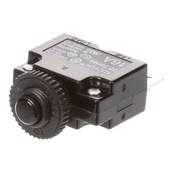A black General 50503011 overload switch rated at 16A, model Gem130.