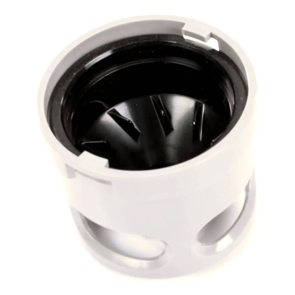 A plastic housing assembly nozzle for a Cornelius beverage dispenser.