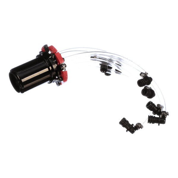 A Lancer 49-0301-SP nozzle assembly with valve and multiple attached tubes for FS30 beverage dispensing systems.