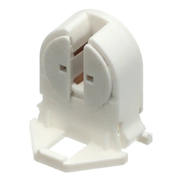 A white Fri-Jado 9221025 G5 lamp base for piercing fluorescent tube connections.
