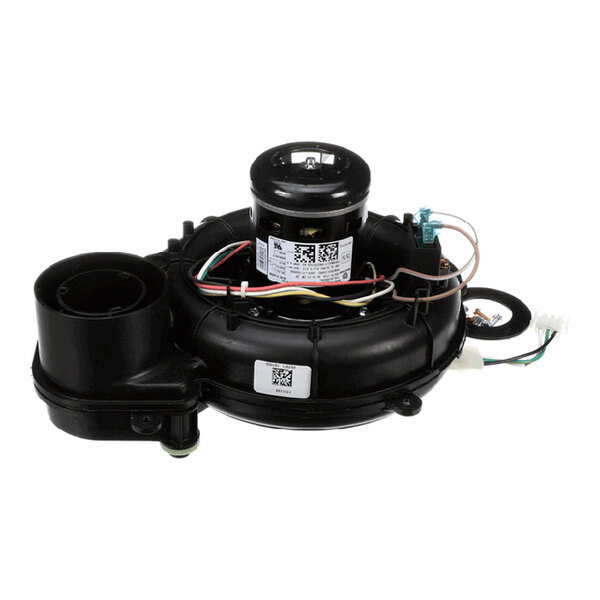 An International Comfort Products 1191199 inducer assembly kit with attached wiring and components.