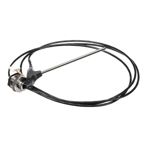 A core temperature probe with a PTFE line and metal sensor rod.