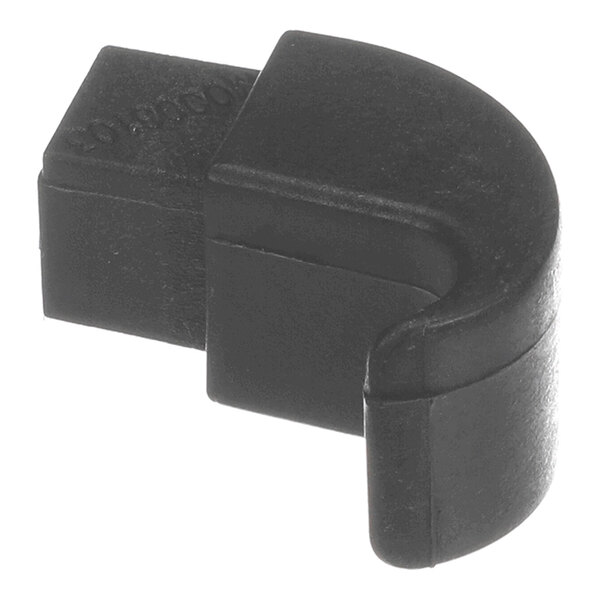 A black rear hinge component for Elmeco equipment.
