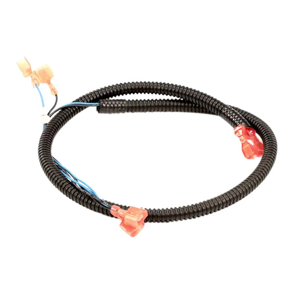 A coiled electrical harness with connectors, designed for oven lights.