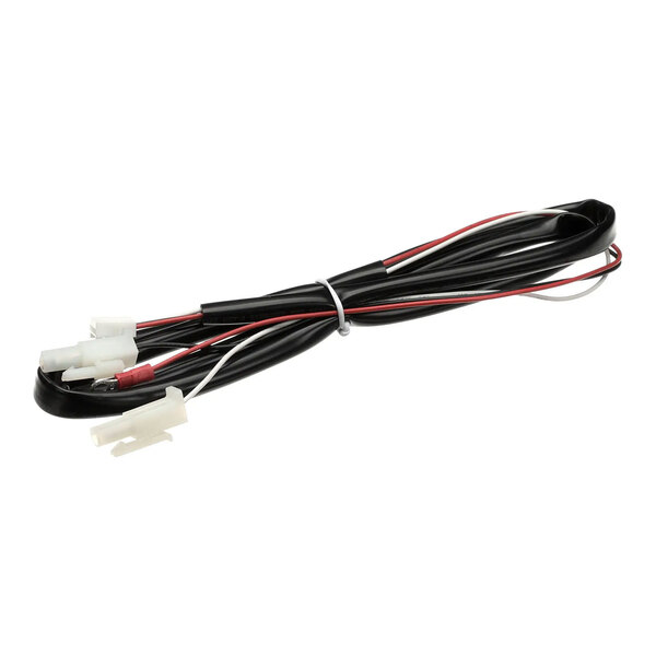 A black and red wire harness with white plastic connectors, identified as a Cornelius 620316455 Harness Carb Probe.