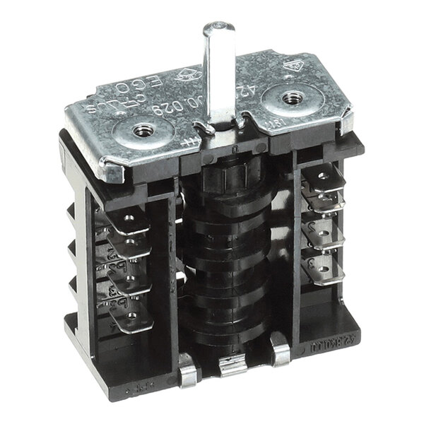 A rotary switch component for electrical or appliance control applications.