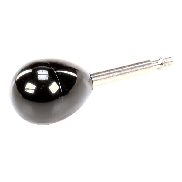 A short 2.5-inch handle for an SDV II dispensing valve with a black rounded grip and a metal shaft.