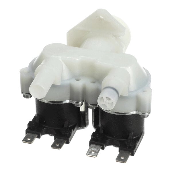 A double valve component with a check valve, typically used in commercial kitchen equipment.