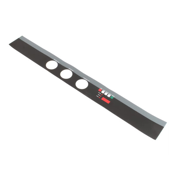 A black front cover panel with three circular cutouts and several colored indicator markings, designed for a Douglas Machine 3024.