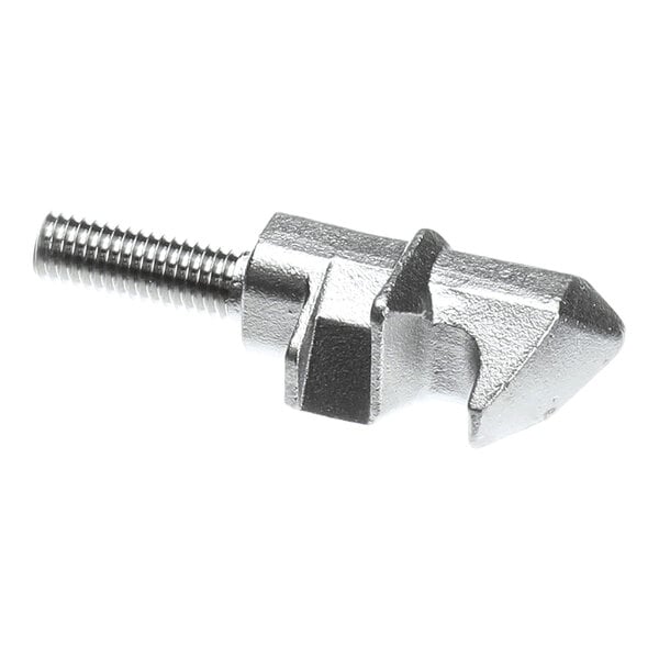 A metal two-stage door latch with a threaded end, designed for Eloma ovens.
