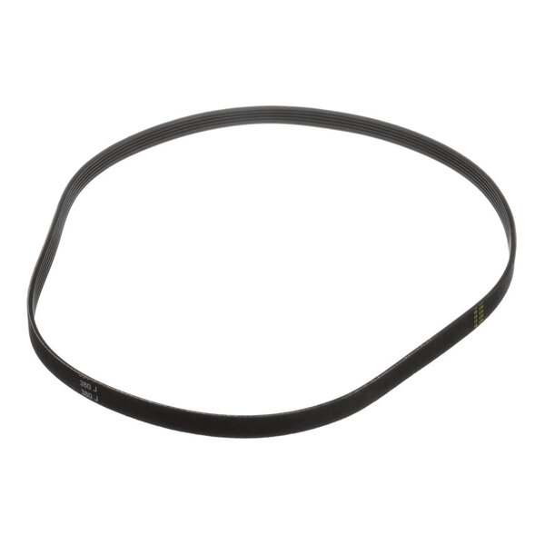 A black drive belt for a Frosty Factory machine, model F0473.