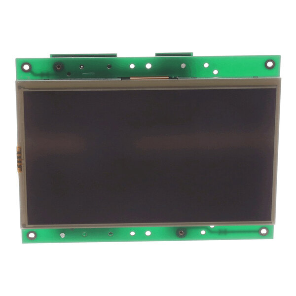 A rectangular touch screen board with a green circuit board frame, designed for use in Giorik Evo equipment.