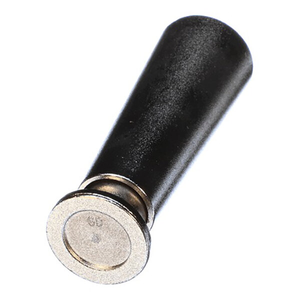 A 4-inch stainless steel leg for a Frosty Factory machine.