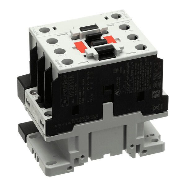 A Lovato Electric Evo contactor rated at 45A, used for electrical switching applications.