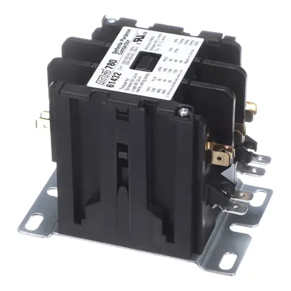 A three-pole, 30-amp, 230-volt electrical contactor used for controlling power in HVAC systems.