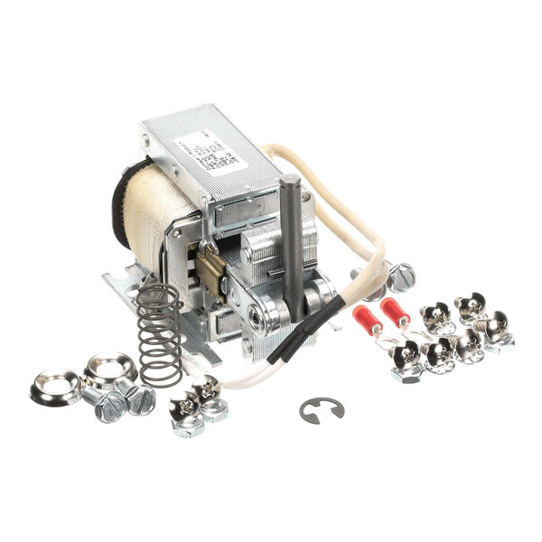 A solenoid repair kit with various metal components, wiring, and hardware for Gaylord systems.