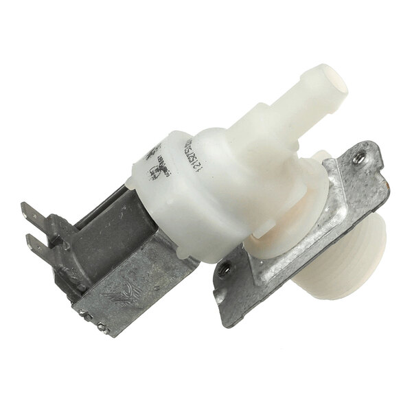 A Fagor Commercial 12152753 water inlet valve with metal and plastic components.