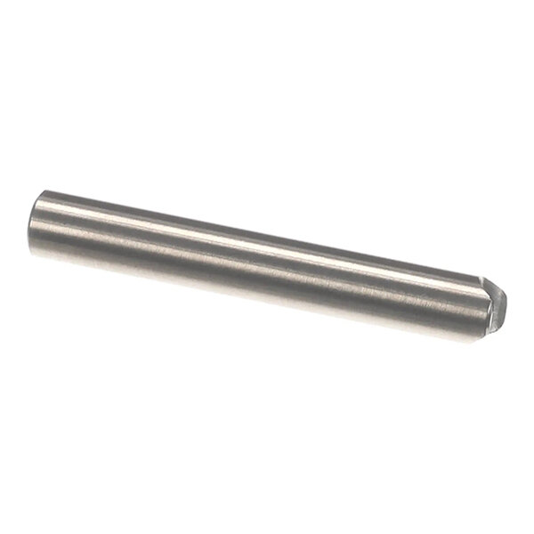 A cylindrical metal weight designed for use with a milk hose.