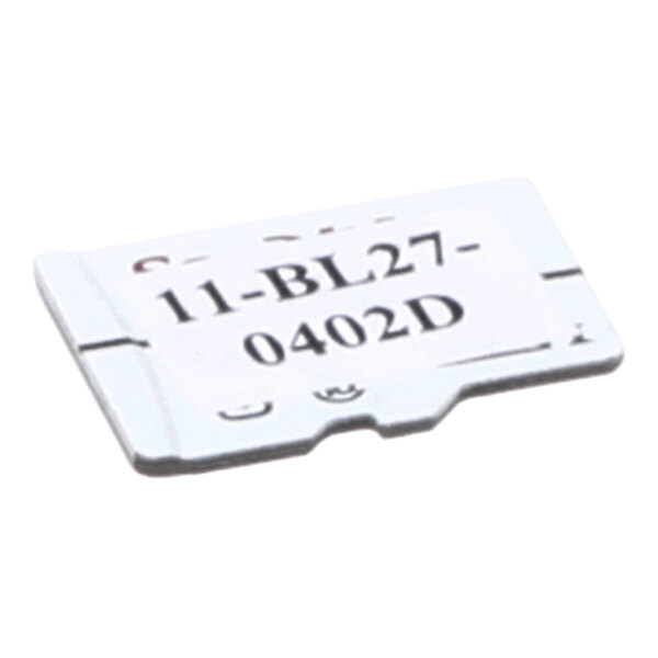 A rectangular microSD or firmware assembly component labeled '11-BL27-0402D'.