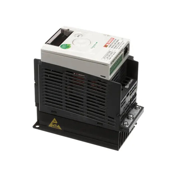 A variable frequency drive (VFD) unit with a programmed control module, used for regulating motor speed in industrial applications.