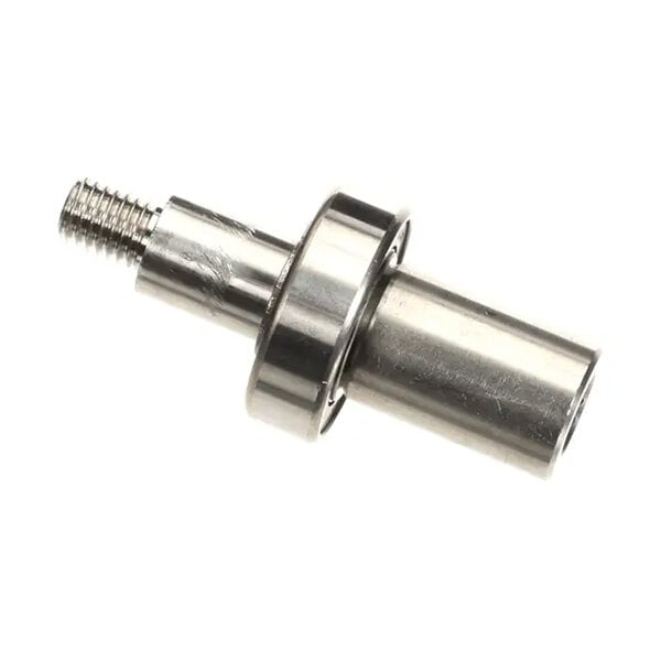 A metal shaft with an integrated bearing, coupler, and clips, designed for use with Dynamic Mixers.