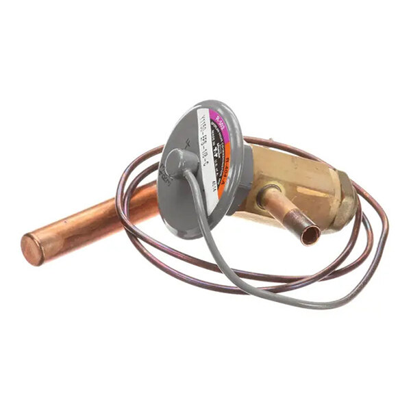An Hoshizaki 4A1594-01 expansion valve with attached copper tubing and a round adjustment cap.