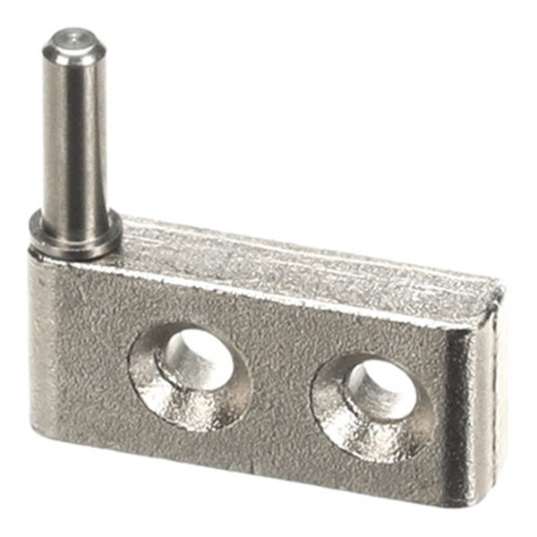 A metal hinge component with two screw holes and a protruding pin, used for Electrolux Professional equipment.