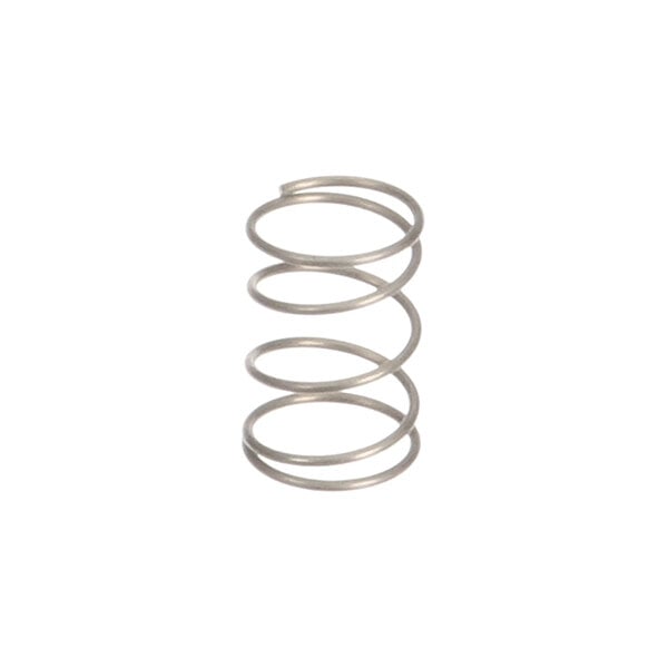 A small metal coil spring used as a return spring for a safety button in Dynamic Mixers.