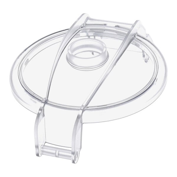 A clear plastic lid designed for the Electrolux Professional 7L TRK2 food processor.