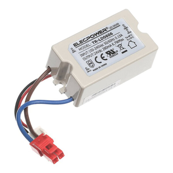An Elecpower TR-LD0606 LED power supply unit with attached wiring and connectors.