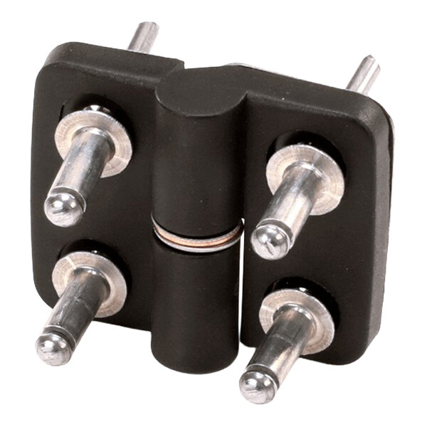 A black KanPak 4-0020-0011 door hinge with four metal pins.