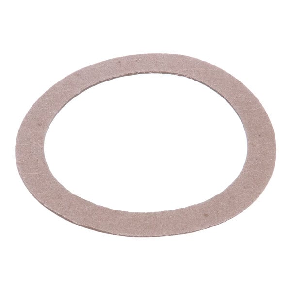 A flat, circular gasket for a sink flange, made for use with InSinkErator disposals.