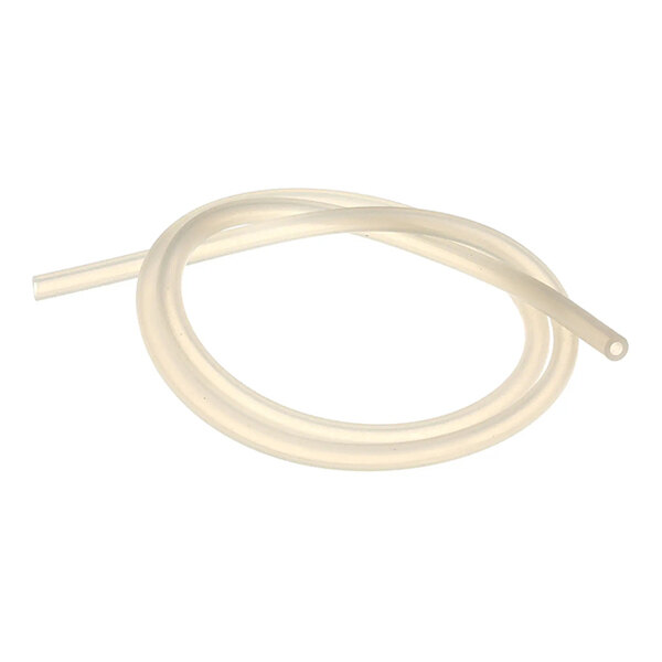 A coiled, translucent flexible hose.