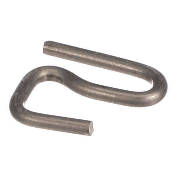 A metal gear motor or transmission shaft pin with a bent, open-ended design.