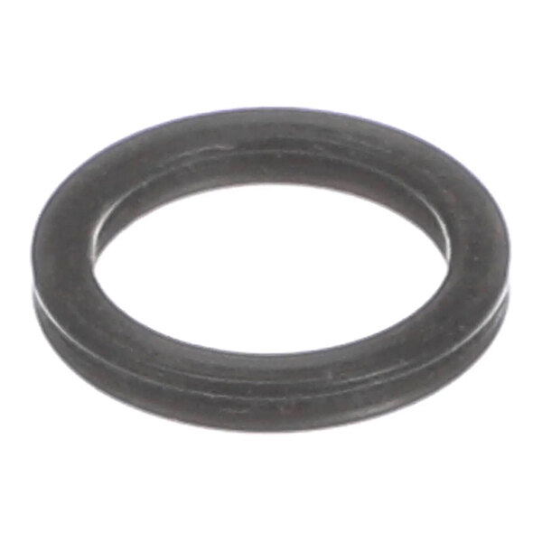 A black rubber quad ring gasket with a circular shape.