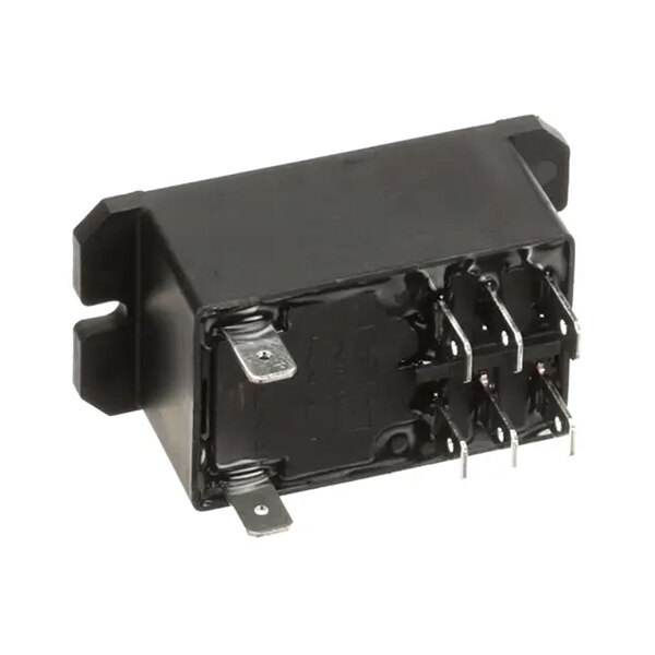 A black Eagle Group relay with multiple metal terminals, rated for 208/240V and 30A.