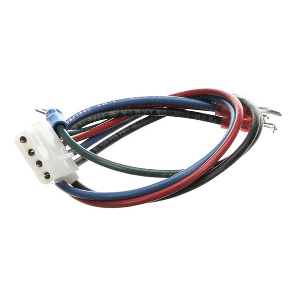 A Falcon 75-408 harness wiring with a white connector and multiple colored wires.