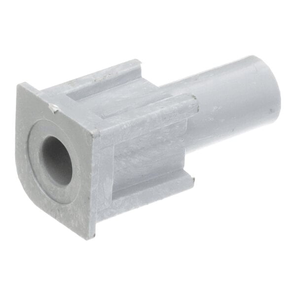 A grey plastic housing cabinet box component.