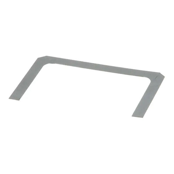 A metal bracket-chute component for use in Hoshizaki equipment.