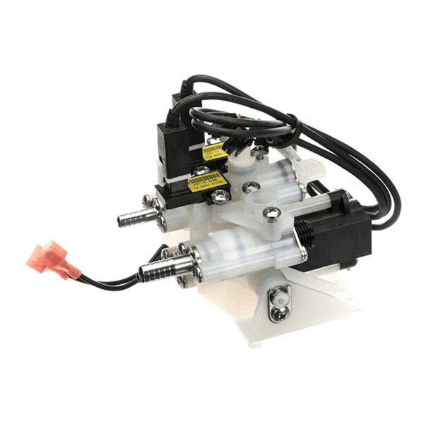 An assembly solution module with wiring and connectors, used for fluid dispensing or control applications.