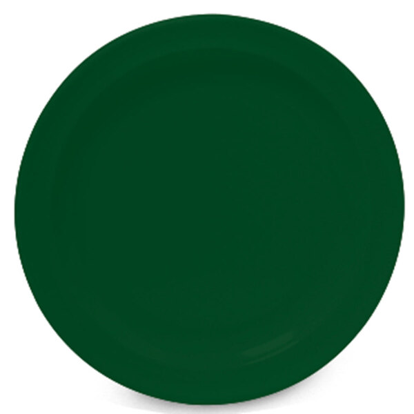A close-up of a GET Hunter Green SuperMel plate.