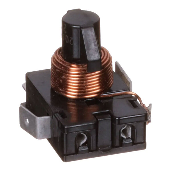 A black and copper electrical relay start component for Hoshizaki equipment.